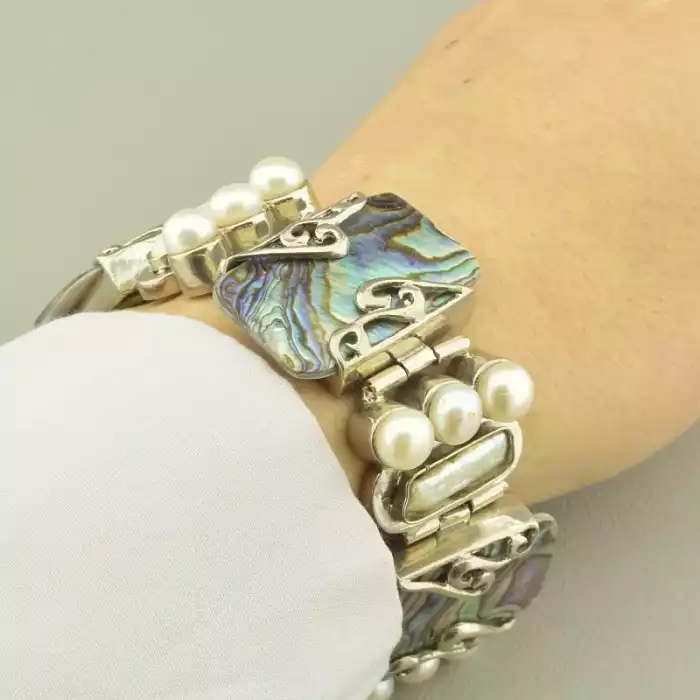 🏷️️ Браслет петля Перли, Галіотіс 21 см. ss_103173