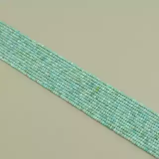 Намистини Амазоніт 39 см. 3мм. на нитці (натуральне каміння, без застібки)