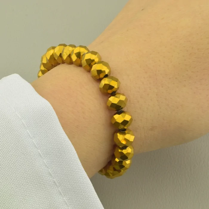 🏷️️ Браслет резинка з чеським кришталем (17 см) ss_104639