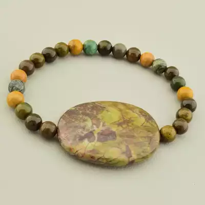 Браслет на резинці Яшма 18 см