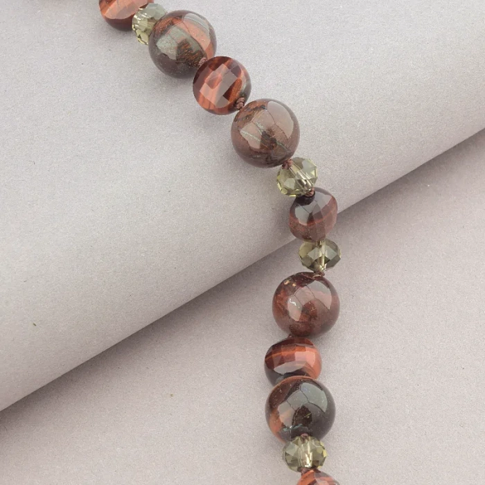 🏷️️ Намисто Биче око, Чеський кришталь 55 см. ss_91075