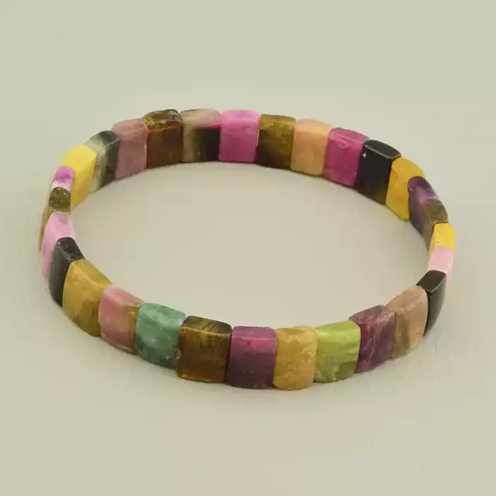 🏷️️ Браслет на резинці Турмалін 19 см ss_106574