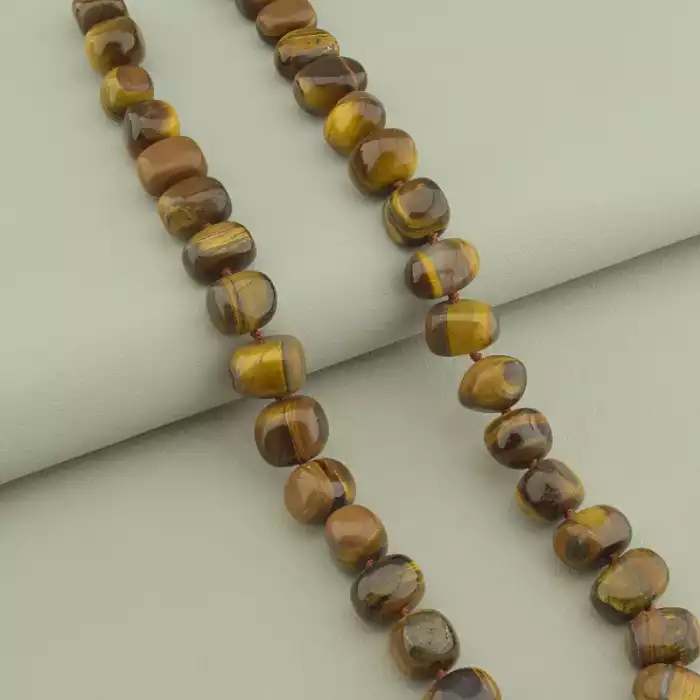 🏷️️ Намисто Тигрове око 45 см. ss_98957