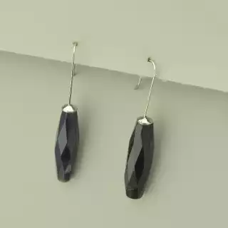 Сережки висюльки петля Агат