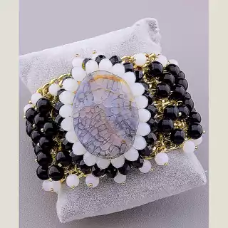 Браслет з магнітною застібкою Агат 20 см