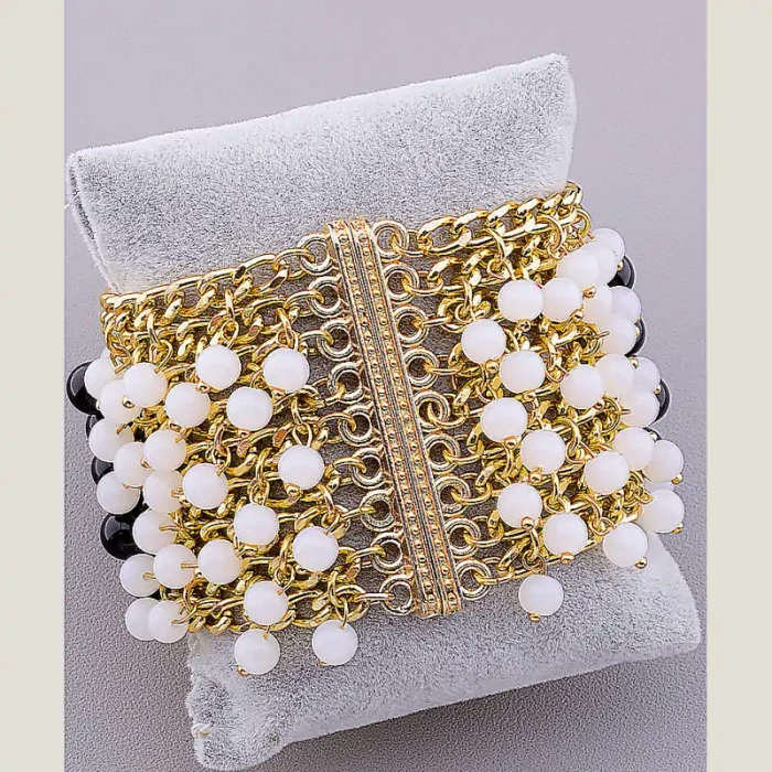 🏷️️ Браслет з магнітною застібкою Агат 20 см ss_12305