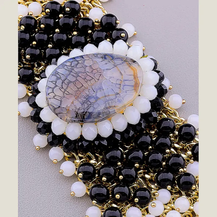 🏷️️ Браслет з магнітною застібкою Агат 20 см ss_12305