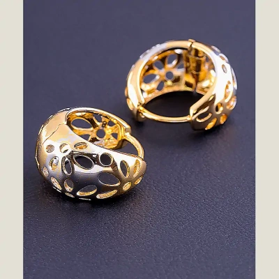 Сережки кільця Xuping (позолота/родій)