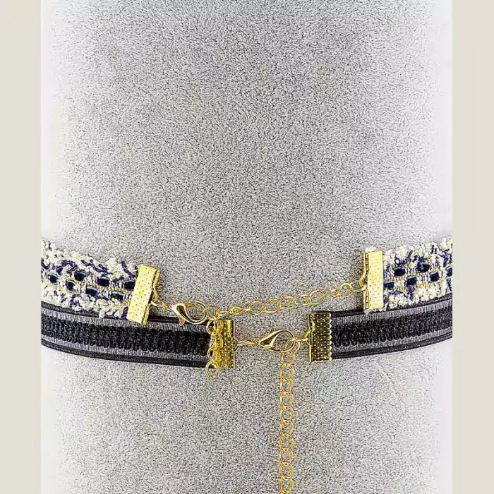 🏷️️ Чокер Fashion 2 шт. тканина (застібка карабін) ss_34489