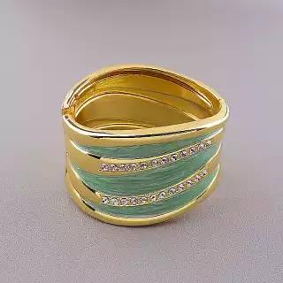 Браслет емаль 18 см (позолота 18к)