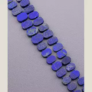 Намистини Лазурит 43 см на нитці (натуральне каміння, без застібки)