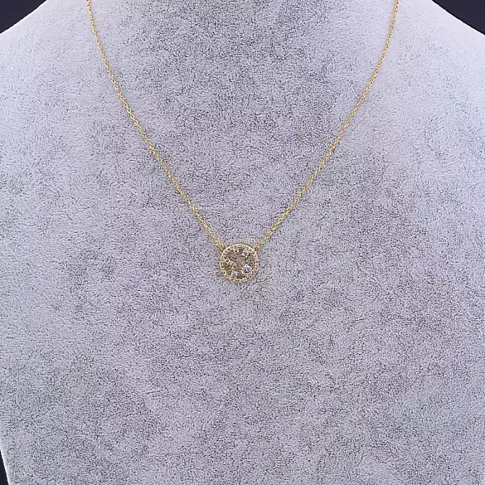 🏷️️ Підвіска Xuping Фіаніт 43 см (позолота 18к) ss_86161