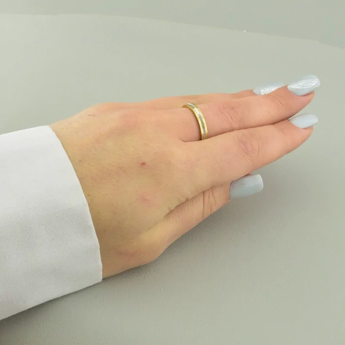 🏷️️ Каблучка медична сталь Xuping емаль (позолота 18к лимонна) ss_94343