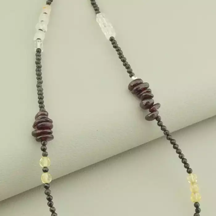 🏷️️ Підвіска Самоцвіти срібло (925 проба) 41 см. ss_101842