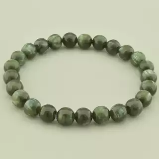 Браслет резинка Серафініт 19 см.