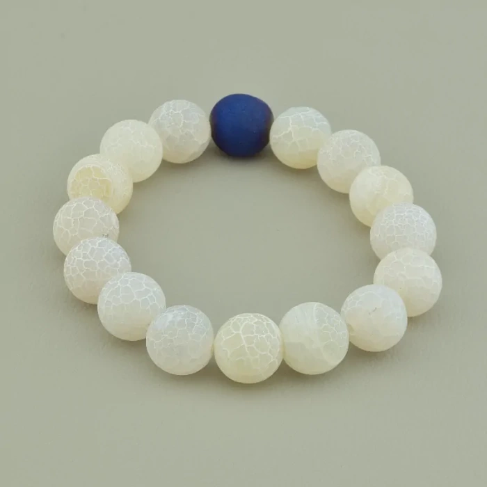 🏷️️ Браслет резинка Агат 17 см. ss_95253