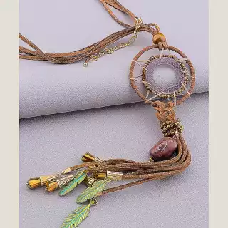 Підвіска замш 80 см Hand Made