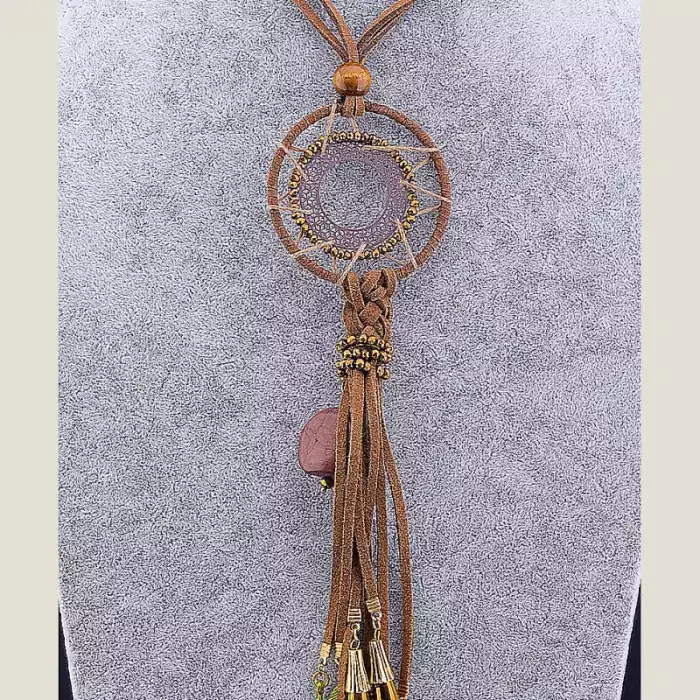 🏷️️ Підвіска замш 80 см Hand Made ss_18228