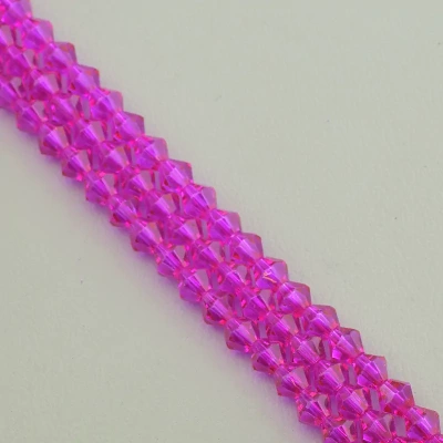 Нитка Чеський кришталь 26 см. 6 мм. (без замка)