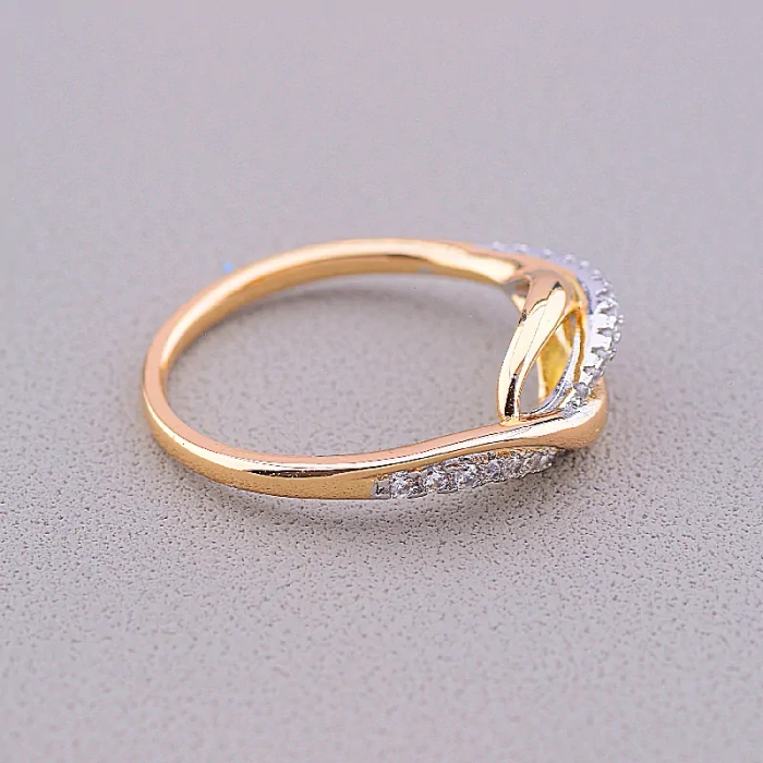 🏷️️ Каблучка Xuping Фіаніт (позолота-родій) ss_79211