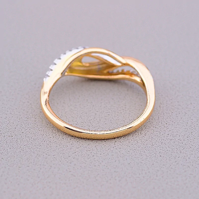 🏷️️ Каблучка Xuping Фіаніт (позолота-родій) ss_79211