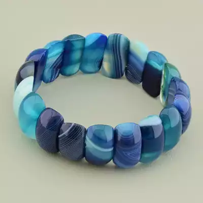 Браслет на резинці Агат 19 см