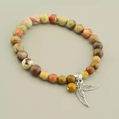 Браслет на резинці Яшма 18 см