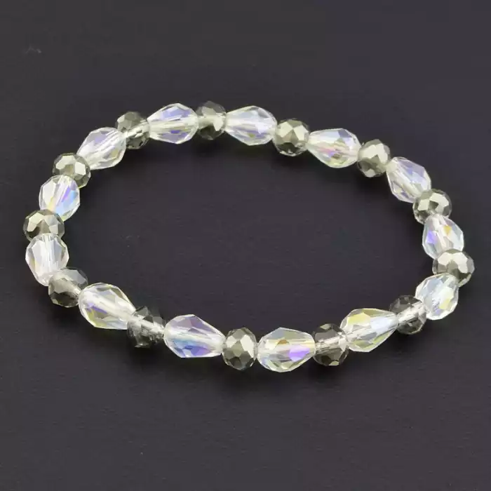 🏷️️ Браслет на резинці Чеський кришталь 17 см F-105958