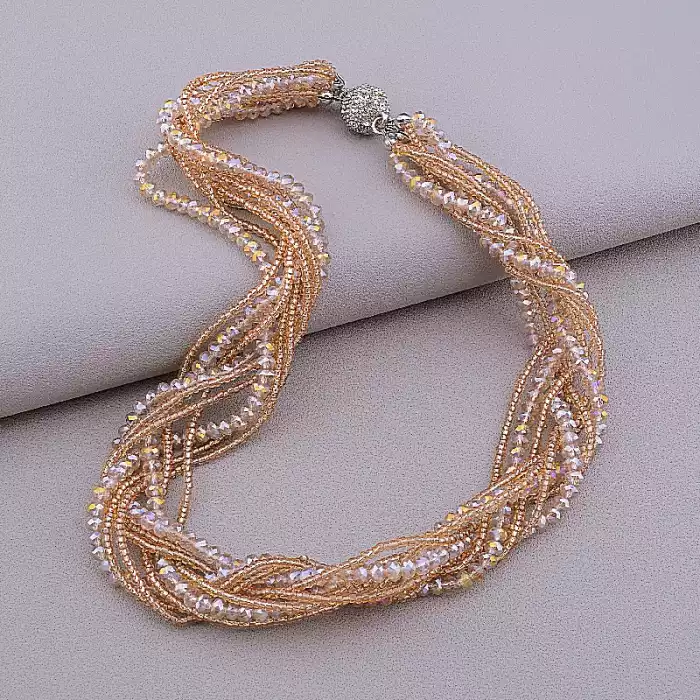 🏷️️ Намисто магніт Чеський кришталь 41 см ss_106575