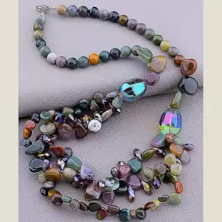 Намисто Яшма 52 см