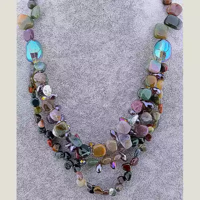 🏷️️ Намисто Яшма 52 см F-11854