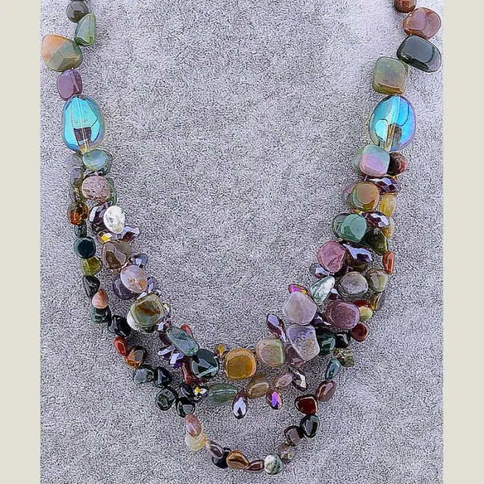 🏷️️ Намисто Яшма 52 см ss_11854