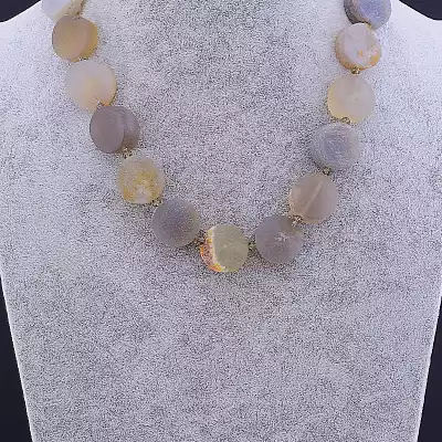 🏷️️ Намисто Агат 49 см F-83543