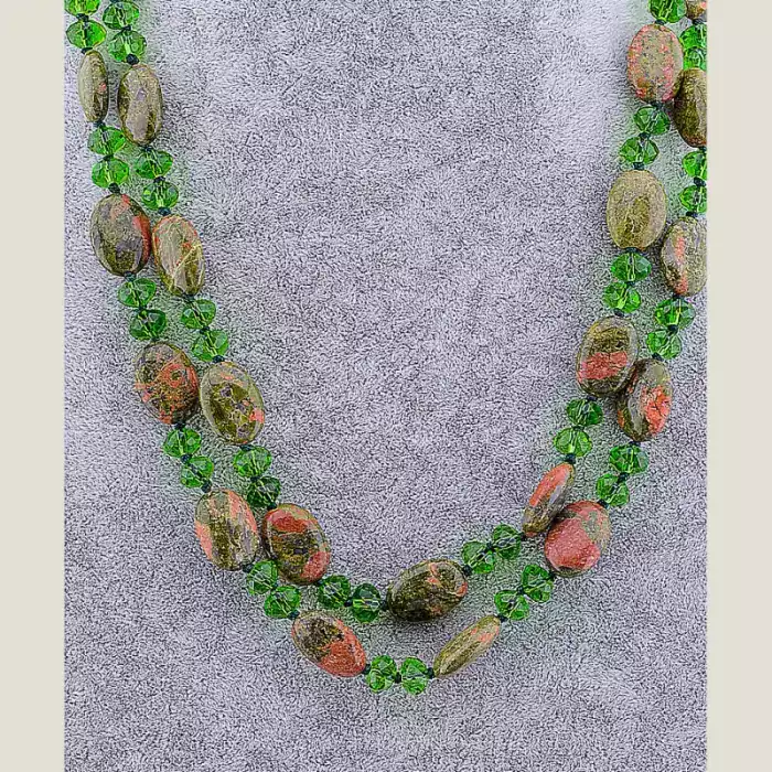 🏷️️ Намисто Епидот 120 см ss_64441