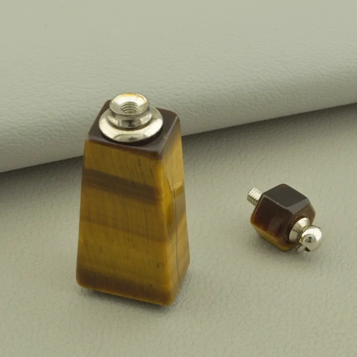 🏷️️ Кулон пляшечка Тигрове око 50x16мм. ss_100829