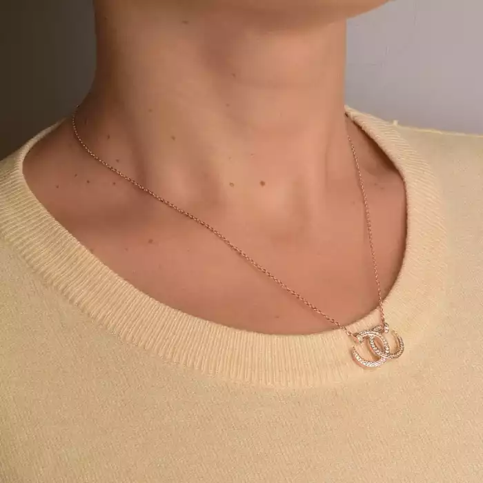 🏷️️ Підвіска Chanel Saiya Фіаніт 43 см (позолота 18к) ss_85813