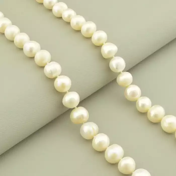 🏷️️ Намисто з перлин (cрібло 925 проба) 66 см. ss_102143