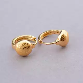 Сережки кільця Xuping (позолота 18к)