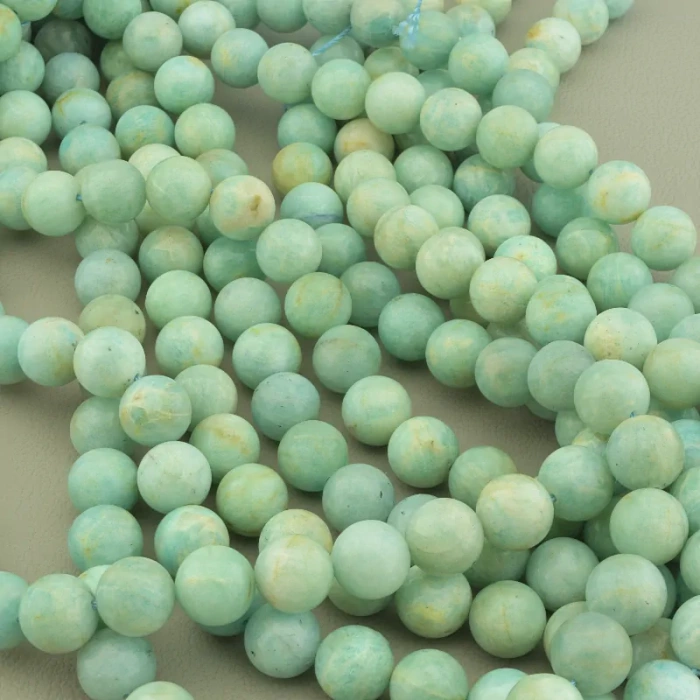 🏷️️ Нитка Амазоніт 40 см. 10,5 мм. (без застібки) ss_102545