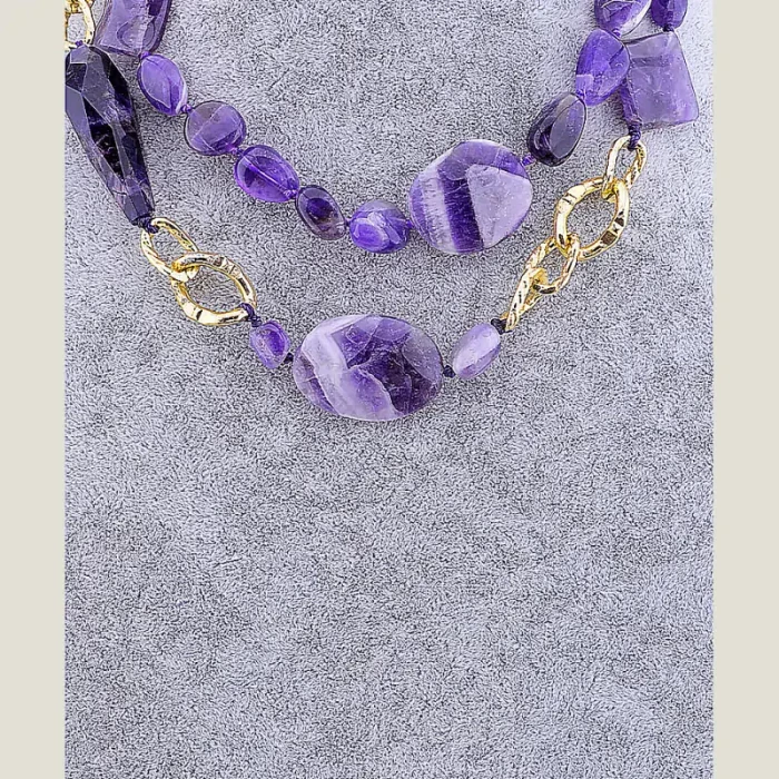 🏷️️ Намисто Аметист 90 см ss_67452