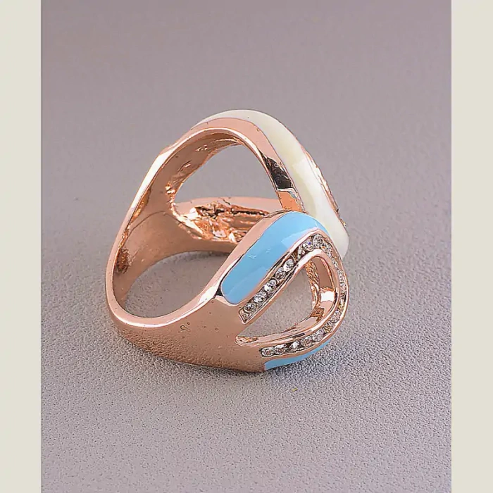 🏷️️ Каблучка емаль Сrystal Fashion (позолота 18к) ss_45097