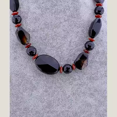 🏷️️ Намисто Агат, Сердолік 52 см F-68735