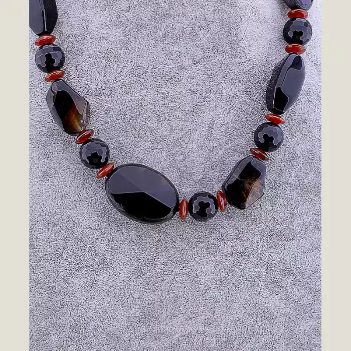 🏷️️ Намисто Агат, Сердолік 52 см ss_68735