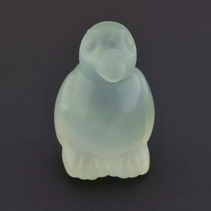 🏷️️ Мінерал флюорит Пінгвін (40х25 мм, зелений, фіолетовий) ss_105250