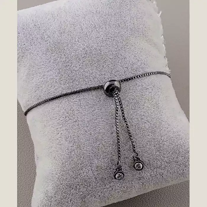 🏷️️ Браслет регульований Фіаніт (хром) ss_58705