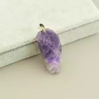 Кулон мінерал Аметист 30х20мм.