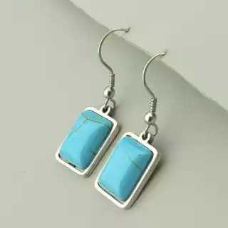 Сережки петля Бірюза