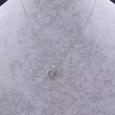 🏷️️ Підвіска долоньки Xuping Фіаніт 45 см (родій) F-83426