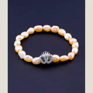 Браслет резинка Перли 18 см