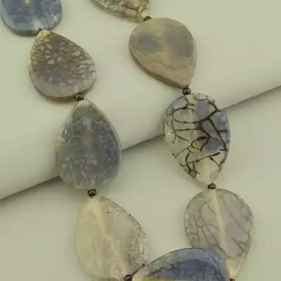 🏷️️ Намисто Агат 49 см F-84001